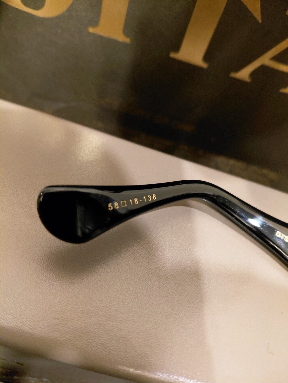 RARE DITA GRANDMASTER SIX Titanium Aviator Black/Gold Sunglasses DTS 900 01A - Picture 12 of 15